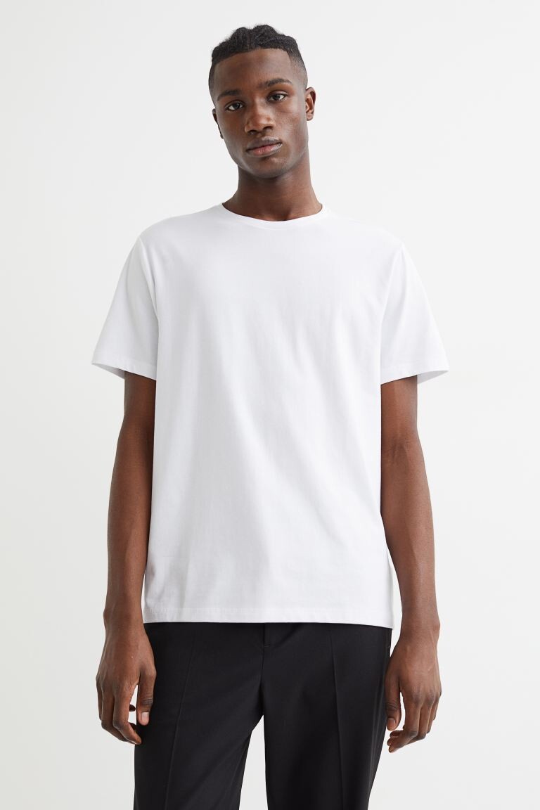 

Футболка COOLMAX Slim Fit H&M, белый
