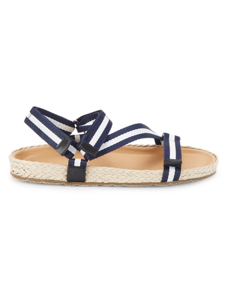 

Плетеные кожаные сандалии Fabiana Saks Fifth Avenue, цвет Navy White