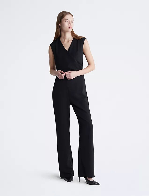 

Комбинезон Calvin Klein Sleeveless Wrap, черный