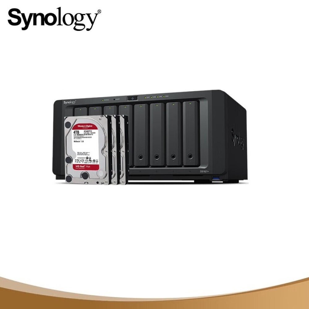 

Сетевое хранилище Synology DS1821+ 3-дисковое Western Digital WD40EFZX 4 ТБ