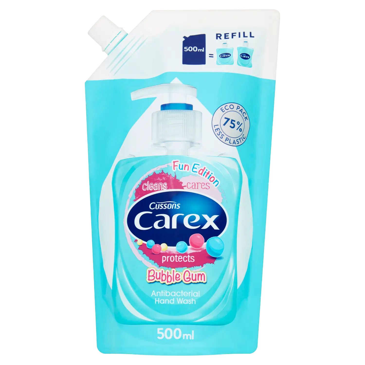 

Carex Bubble Gum запас антибактериального жидкого мыла, 500 мл