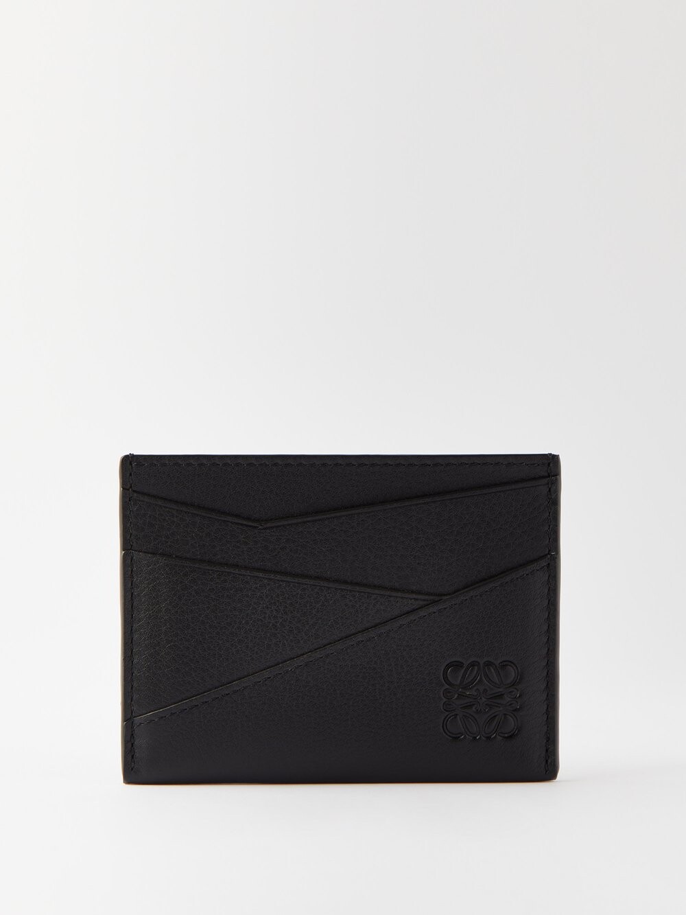 

Кожаный картхолдер puzzle edge LOEWE, черный