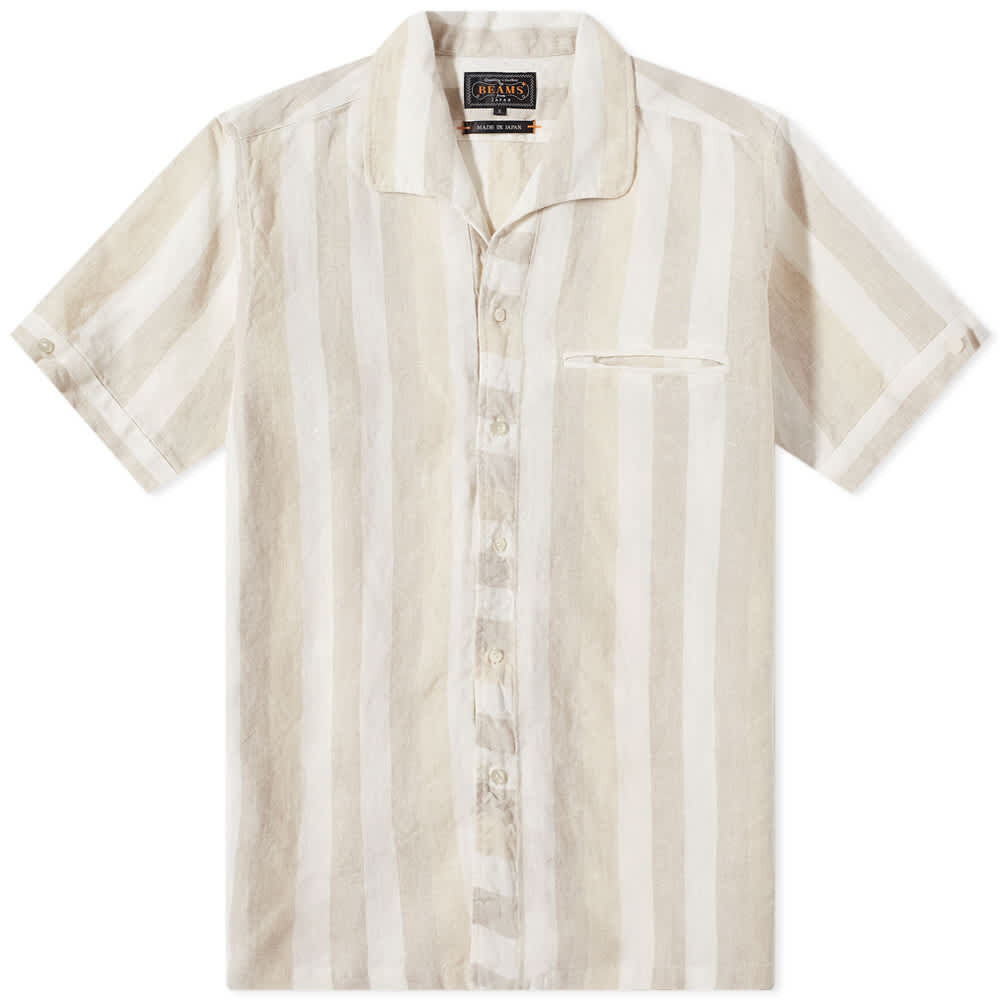 

Рубашка Beams Plus Short Sleeve Italian Collar Stripe Shirt