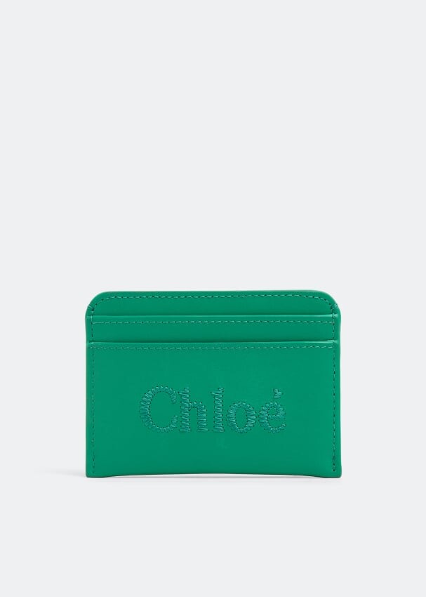 

Картхолдер CHLOÉ Sense card holder, зеленый