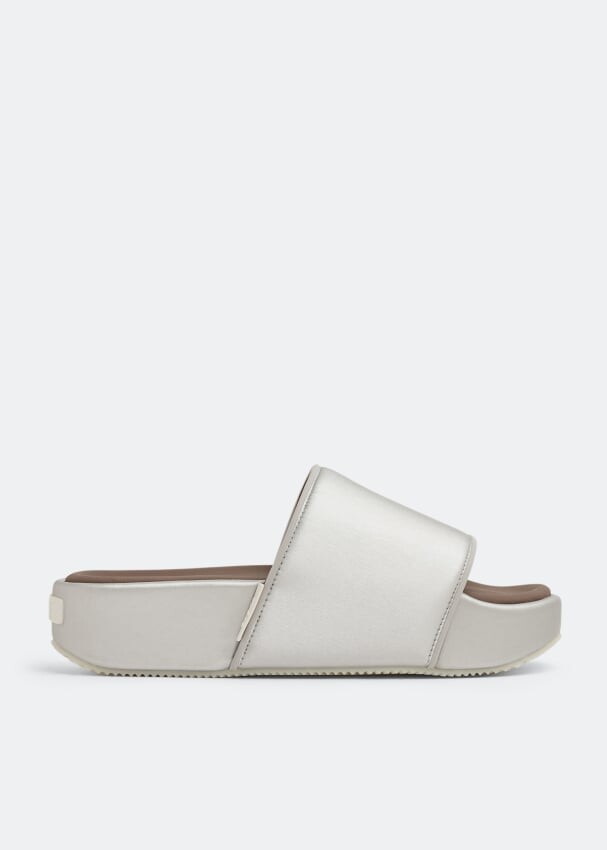 

Шлепанцы ADIDAS Y-3 slides, серебряный