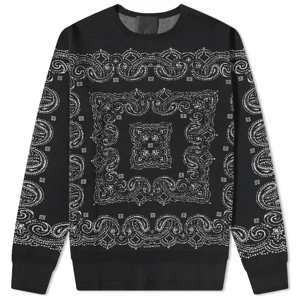 

Джемпер Givenchy Jacquard Bandana Crew Knit, Серый