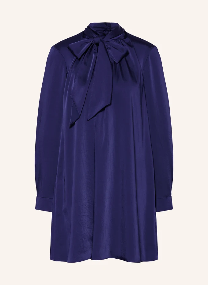 

Атласное платье с бантом Claudie Pierlot, фиолетовый