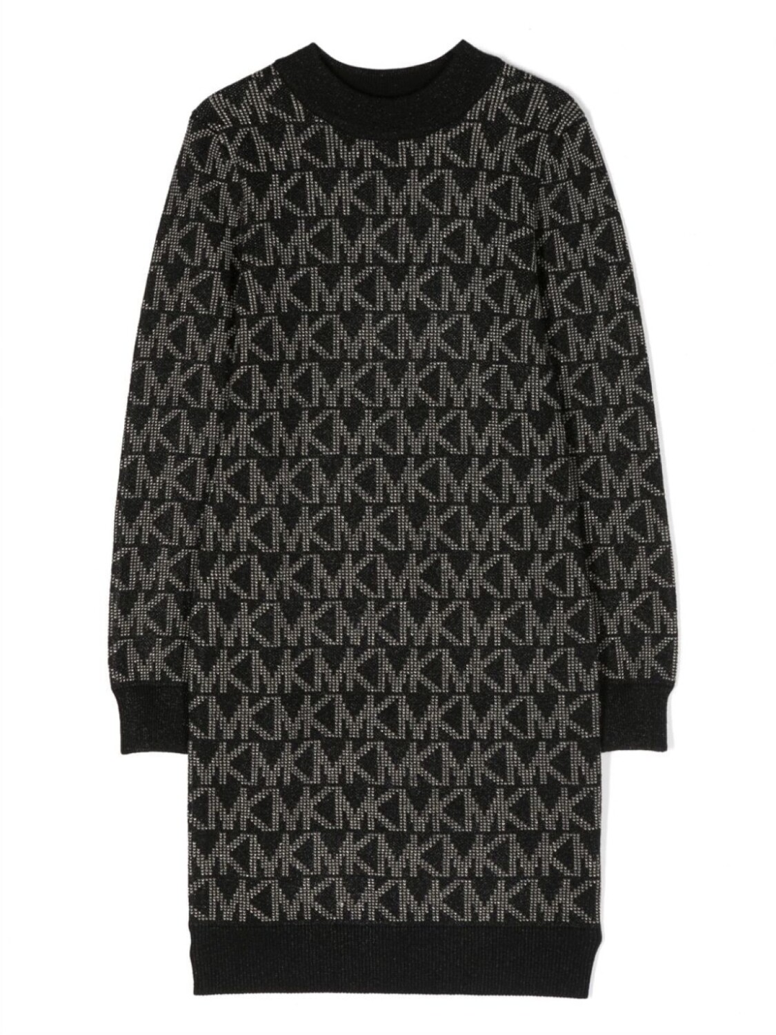 

Платье с длинными рукавами и монограммой Michael Kors Kids, черный