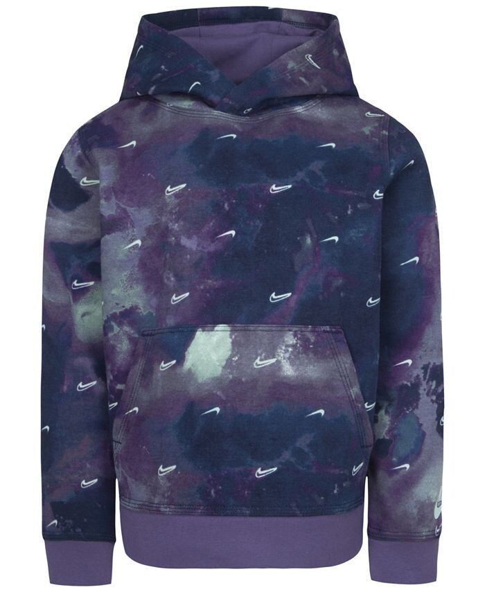 

Пуловер с капюшоном Little Boys Sportswear Club Marble Nike, мультиколор