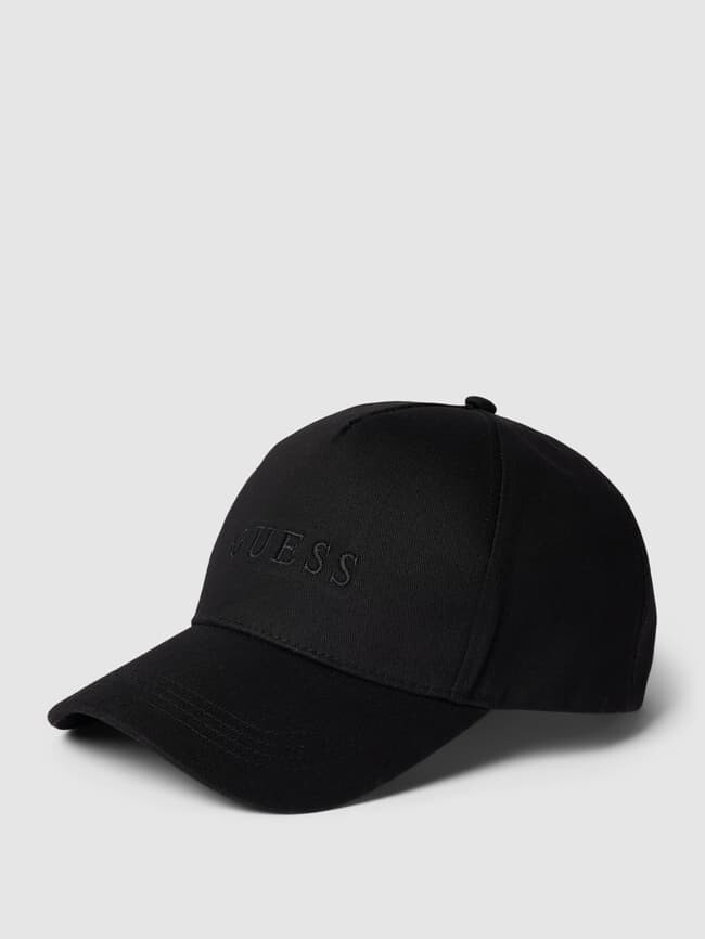 

Бейсболка с пришитой этикеткой Guess, черный