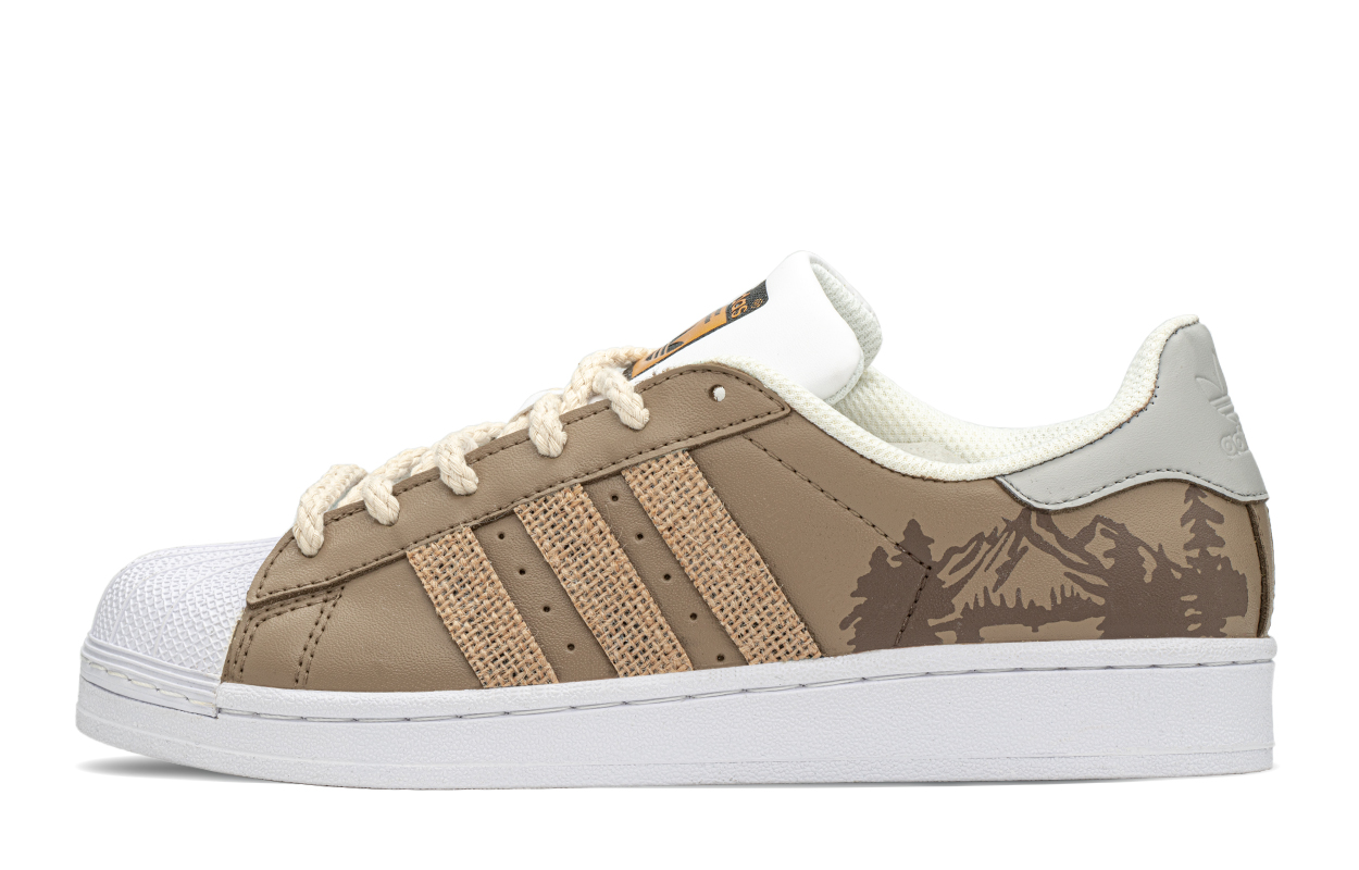 

Кроссовки adidas originals Superstar Series Skateboarding Shoes Unisex Low-top Beige/brown, оранжевый