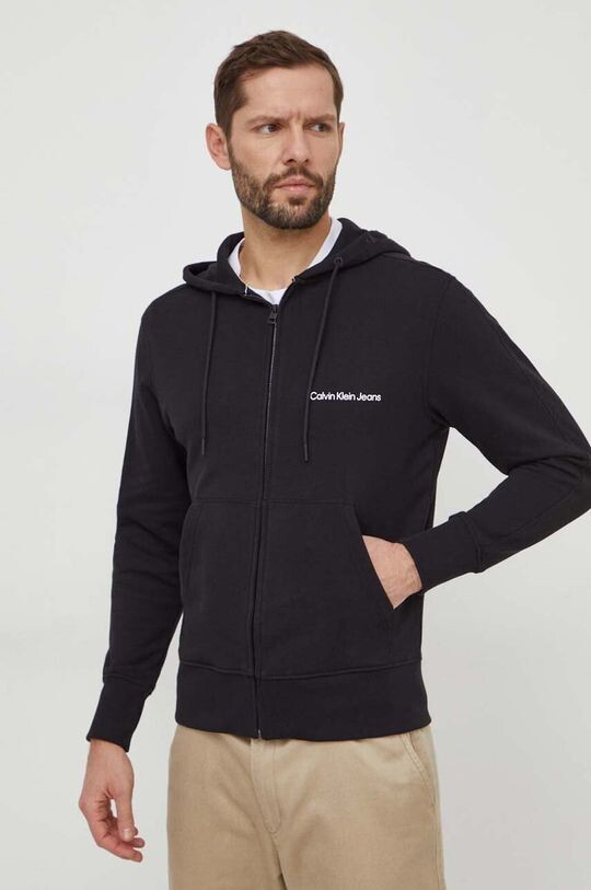 

Хлопковая толстовка Calvin Klein Jeans, черный