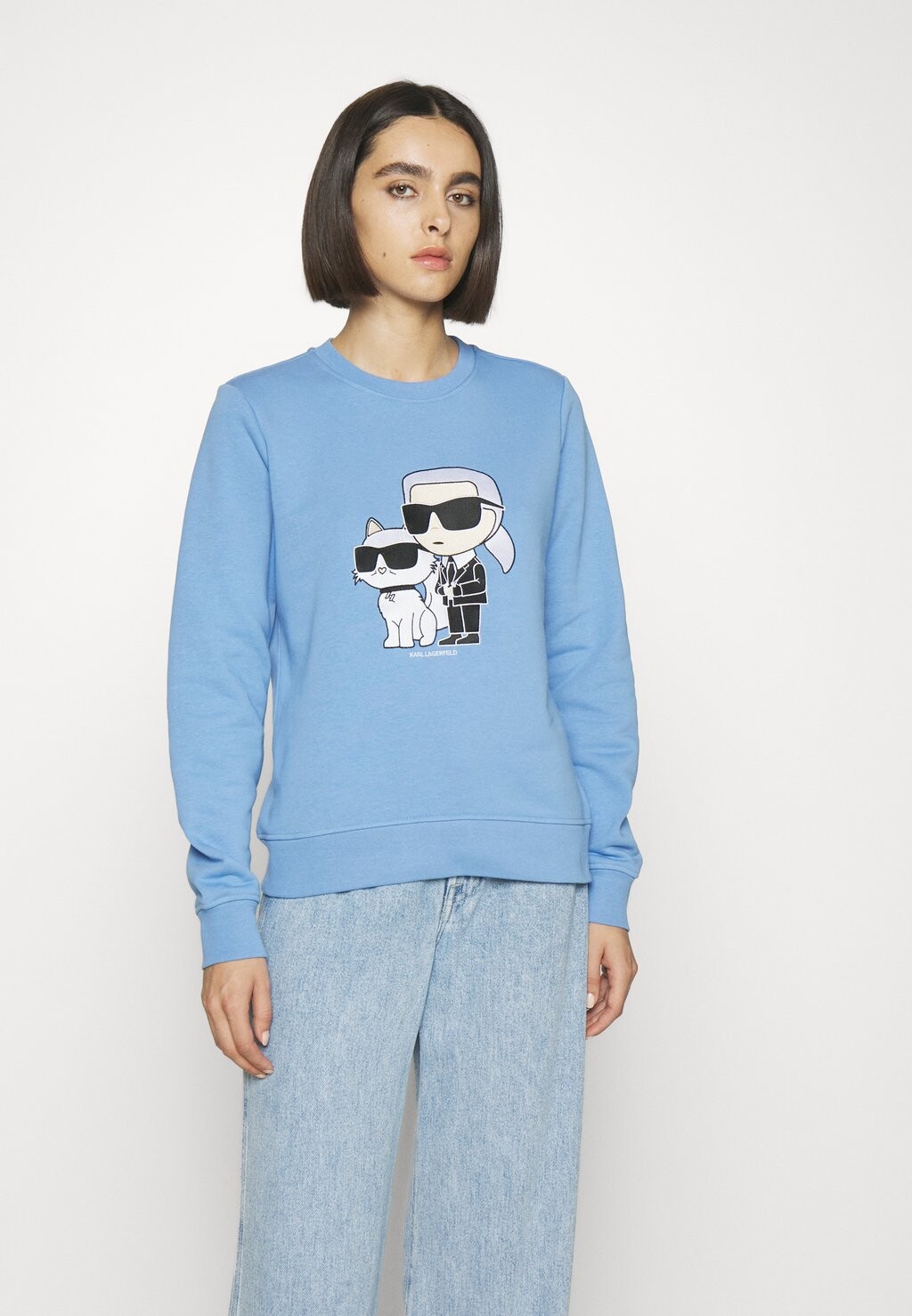

Толстовка KARL LAGERFELD Ikonik 2 0, синий чепчик