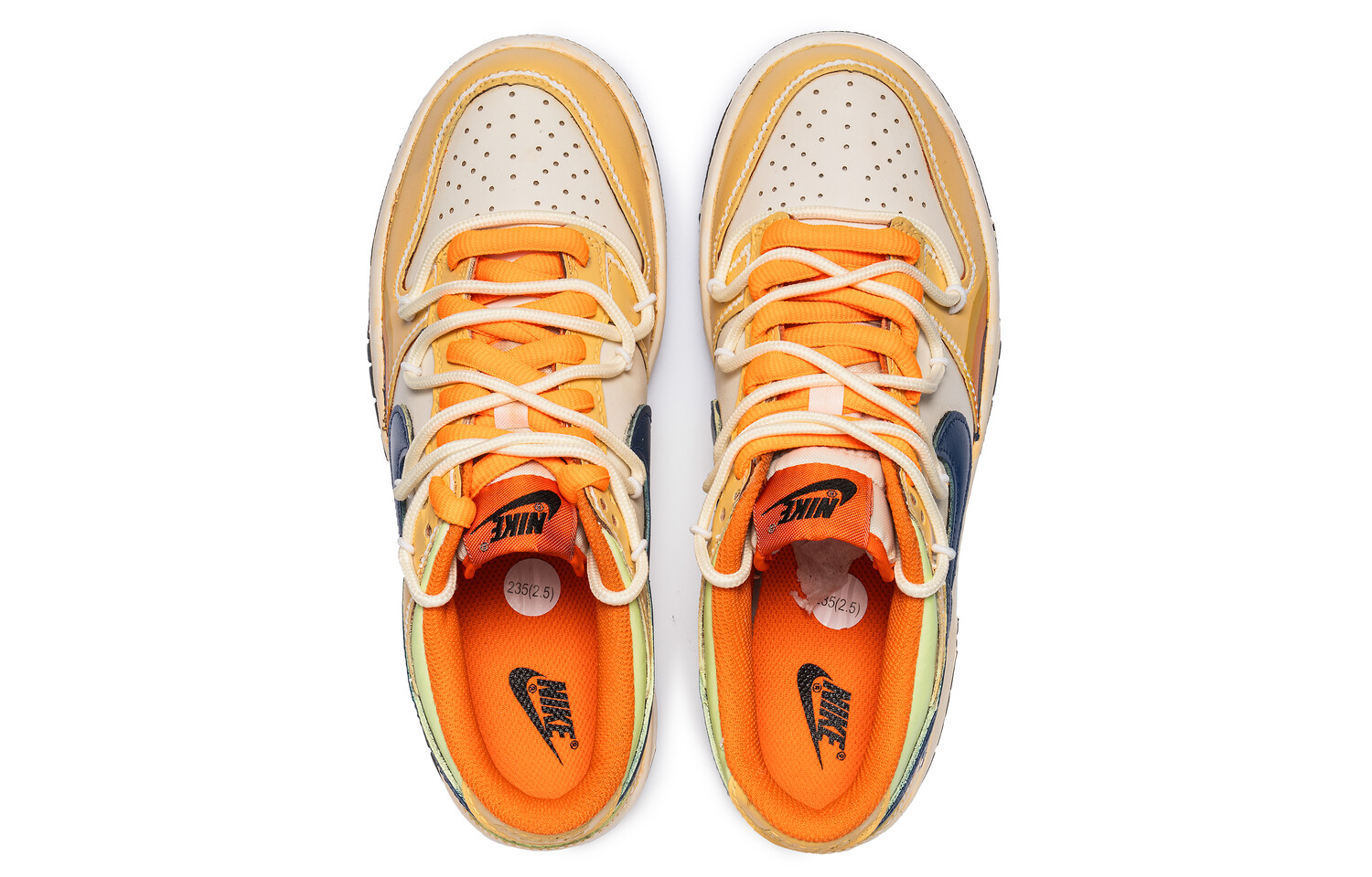 

Кроссовки Nike Dunk Skateboarding Shoes Women's Low-top Yellow, цвет Orange