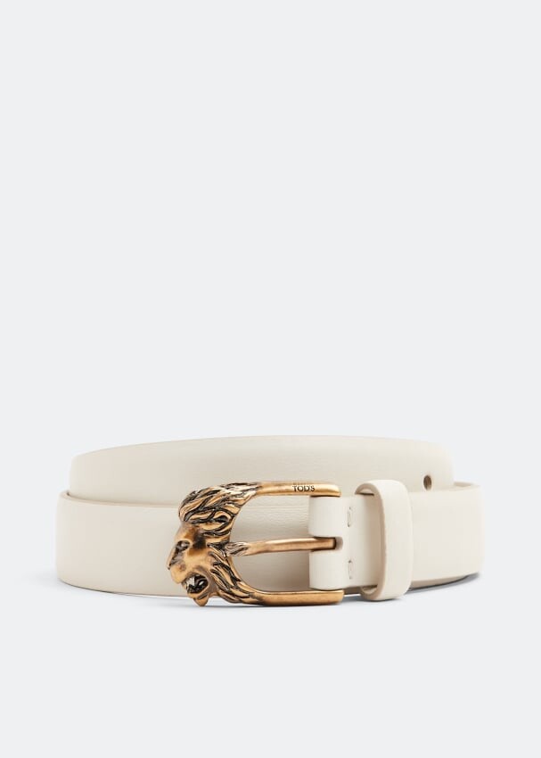 

Ремень TOD'S Lion belt, белый
