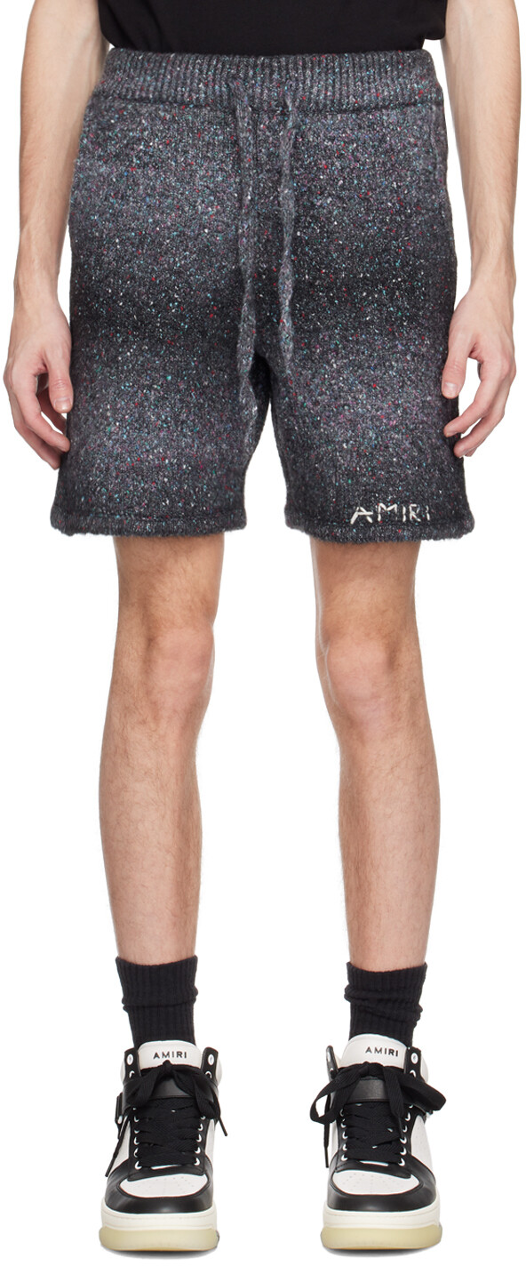 

Черные шорты космической окраски AMIRI