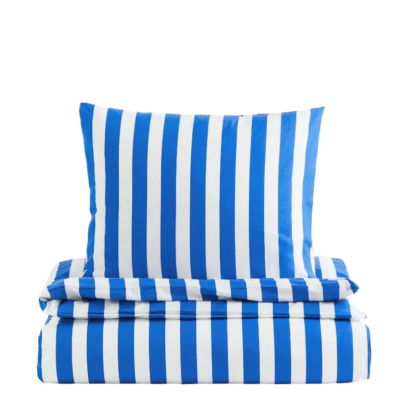 

Комплект односпального постельного белья H&M Home Striped, синий