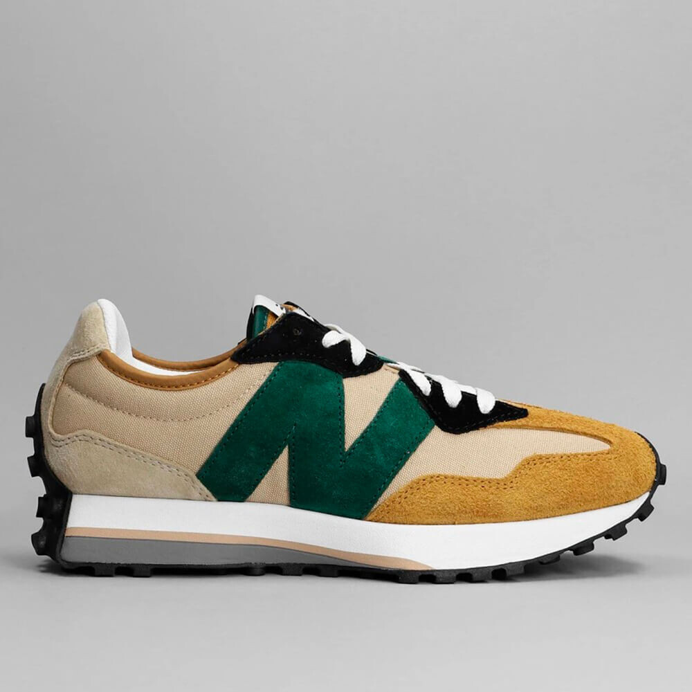 

Кроссовки New Balance 327, черный/бежевый/зеленый