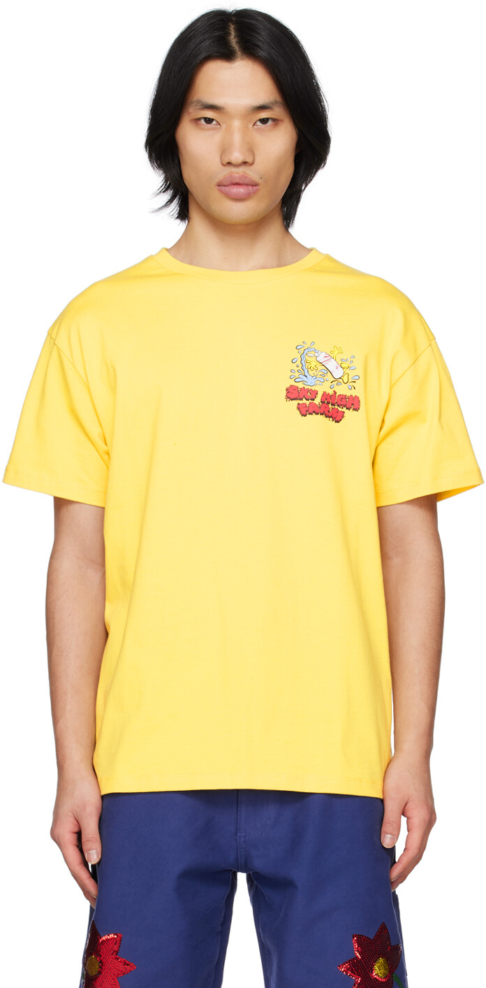 

Желтая футболка \Slippery When Wet\"" Sky High Farm Workwear, Желтый