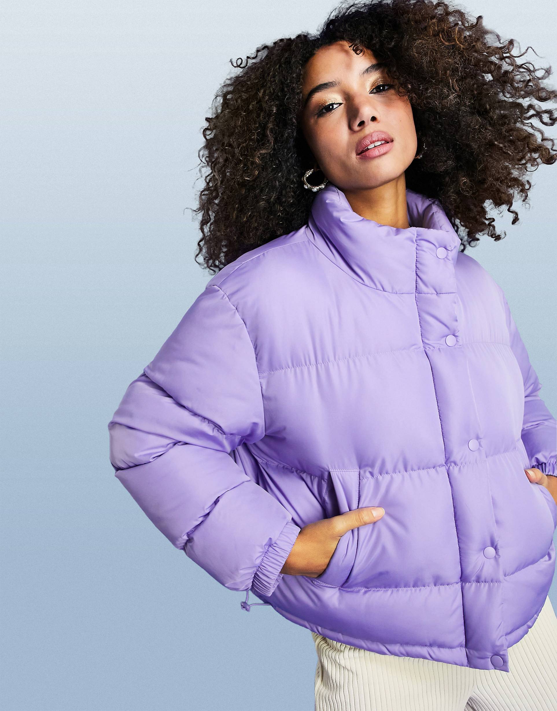 <b>Фиолетовый</b> свободный <b>пуховик</b> ASOS DESIGN - PURPLE 4. <b>Фиолетовый</b> свободный <b>п...</b>