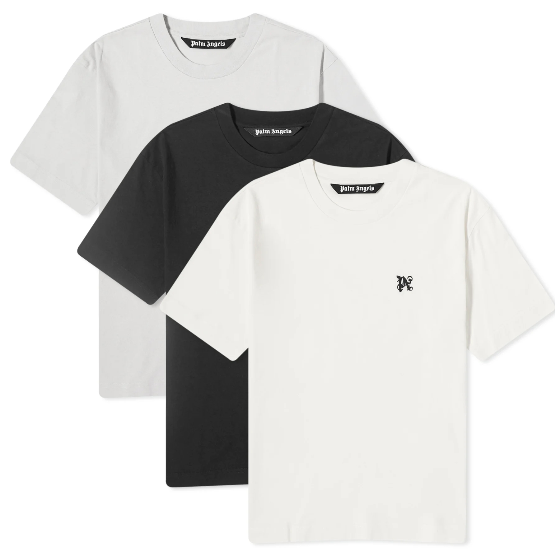цена Набор футболок Palm Angels Mini Logo Multi Pack Tees, 3 штуки