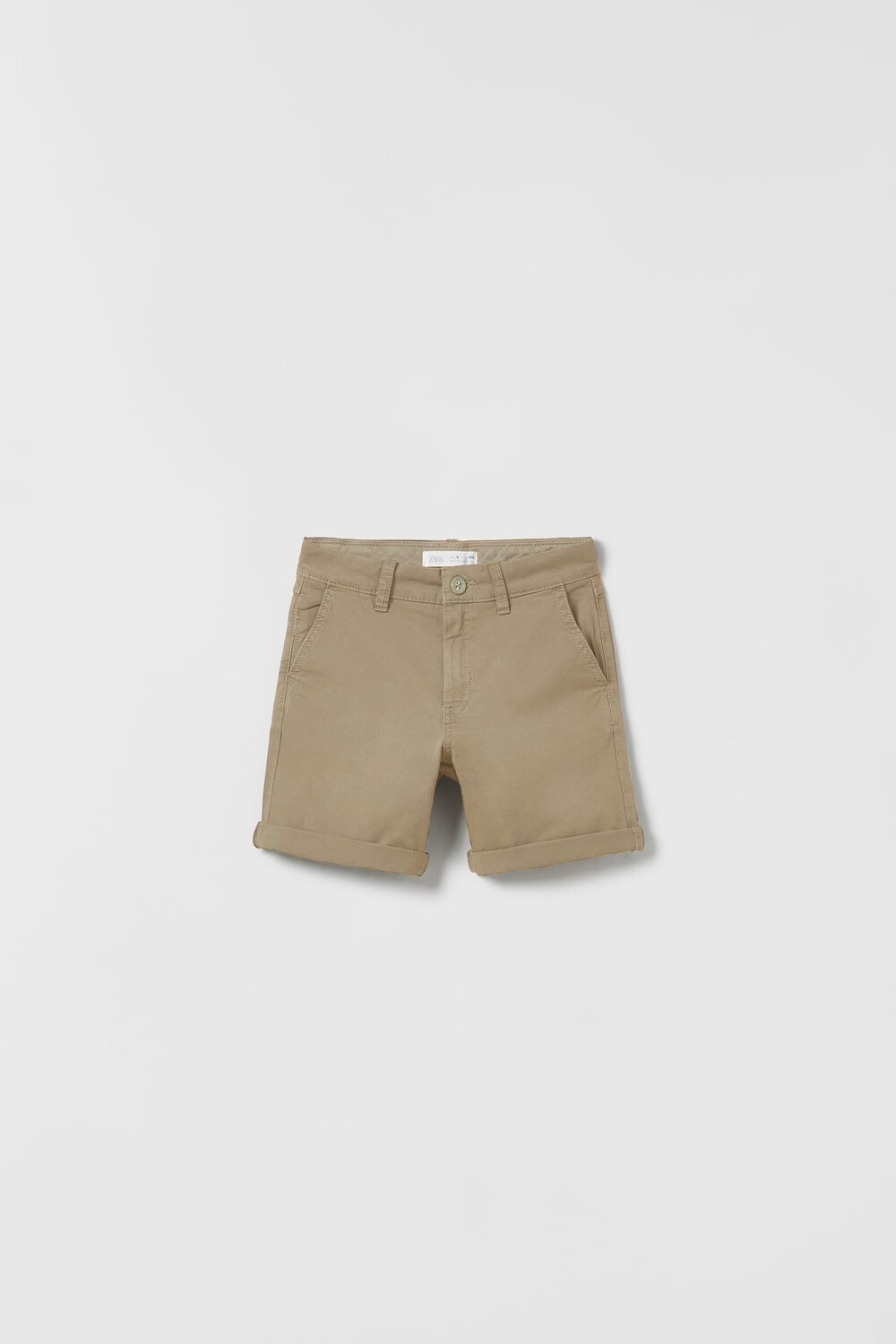 

Однотонные шорты чинос Zara, соломенный
