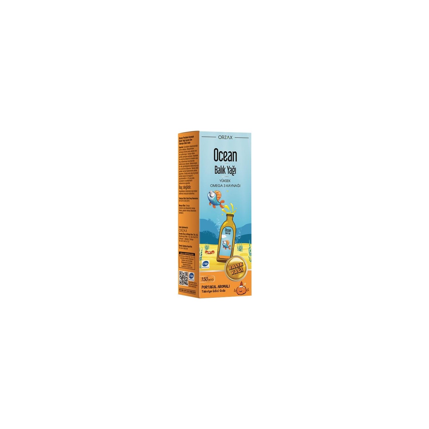 цена Сироп Омега-3 Ocean Orange Flavor 150 мл