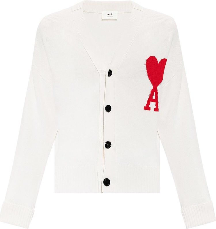 

Кардиган Ami De Coeur Cardigan 'Off White/Red', кремовый