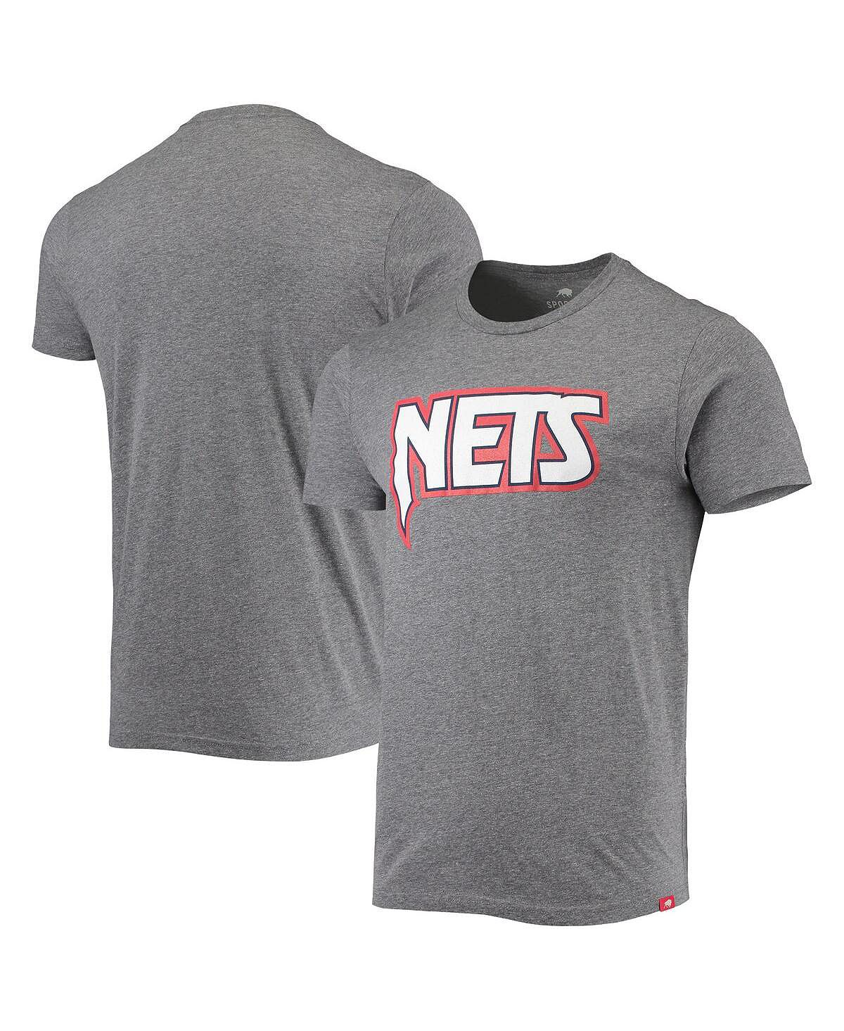 Мужская серая меланжевая футболка brooklyn nets moments mixtape comfy tri-blend Sportiqe, мульти brooklyn nets sleeveless