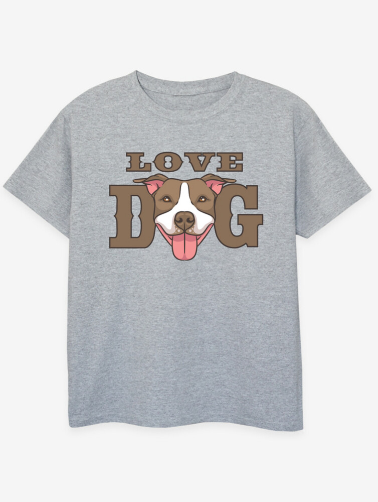 

Детская футболка NW2 Pets Dog Slogan Heather Grey с принтом George., серый