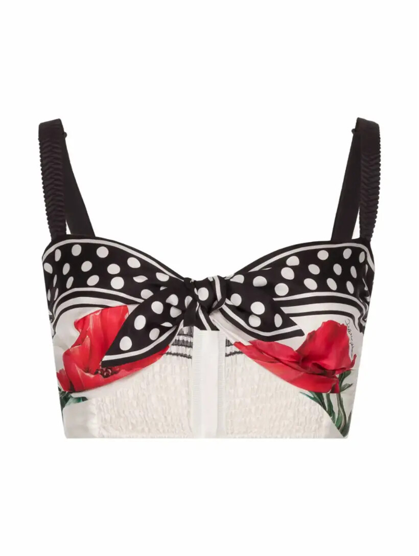 

Укороченный шёлковый топ Dolce&Gabbana