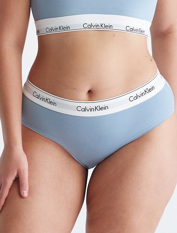 

Современный хлопок плюс хипстер Calvin Klein, синий