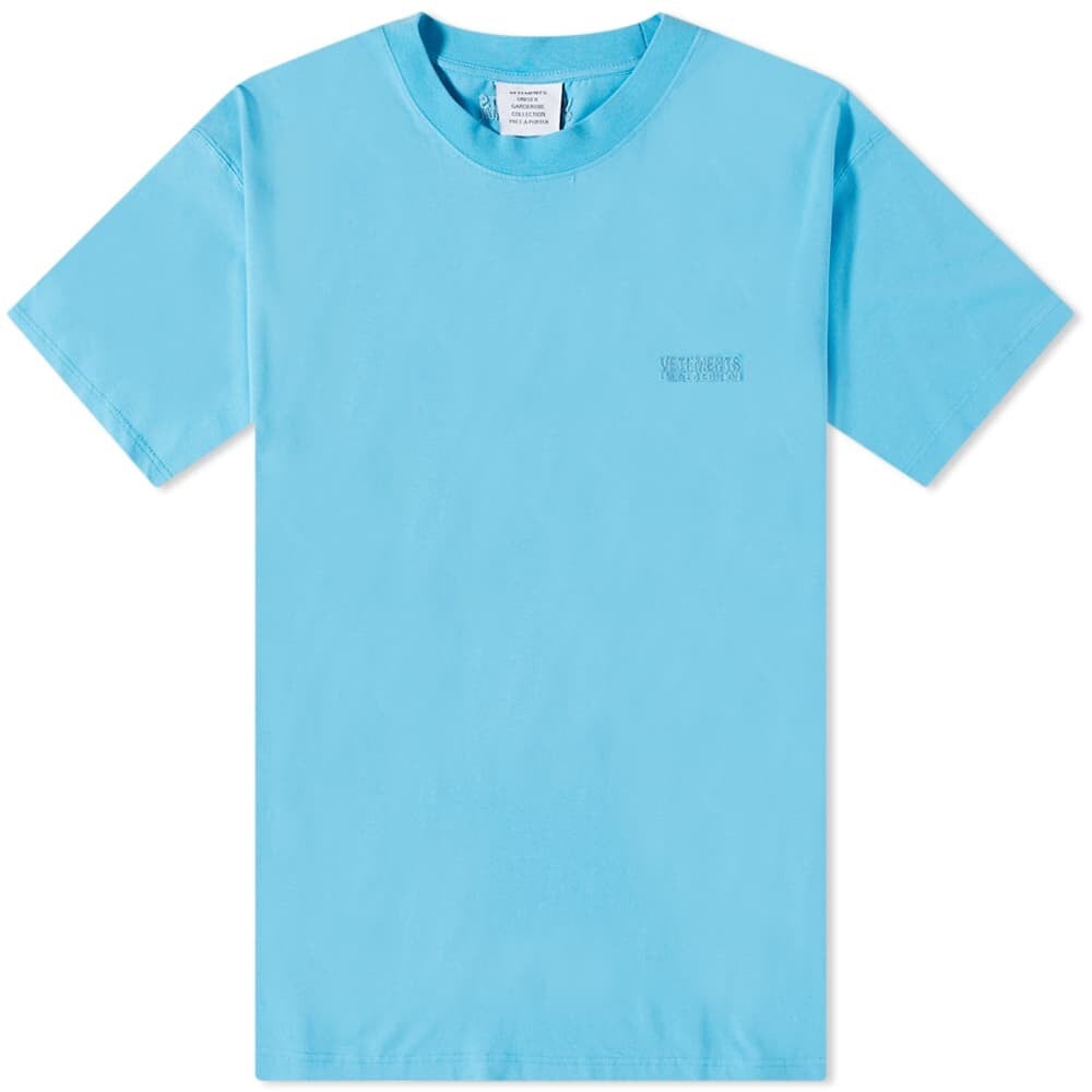 

Футболка VETEMENTS Tonal Logo Tee, Синий