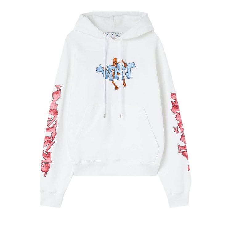 Худи Off-White Graff Pupp Skate Hoodie 'White/Multicolor', белый - фото