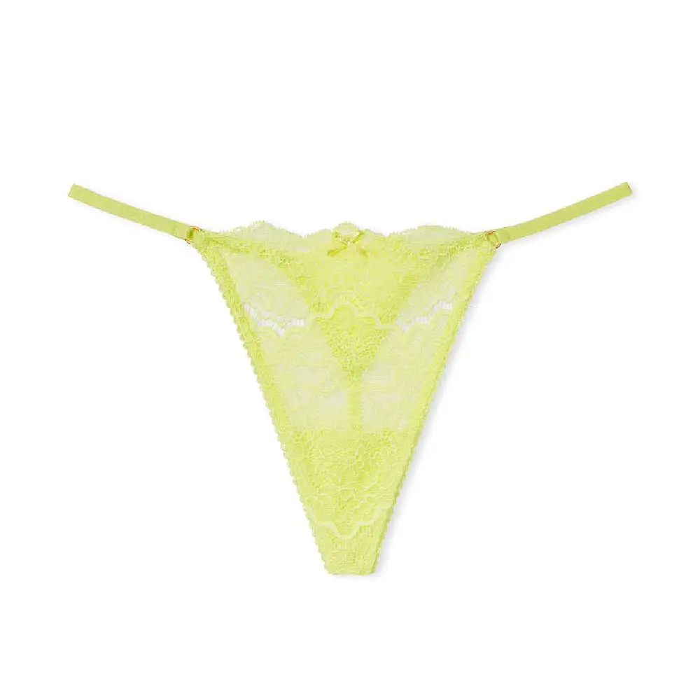 

Трусы Victorias Secret Dream Angels Lace Trim V-String, светло-зеленый