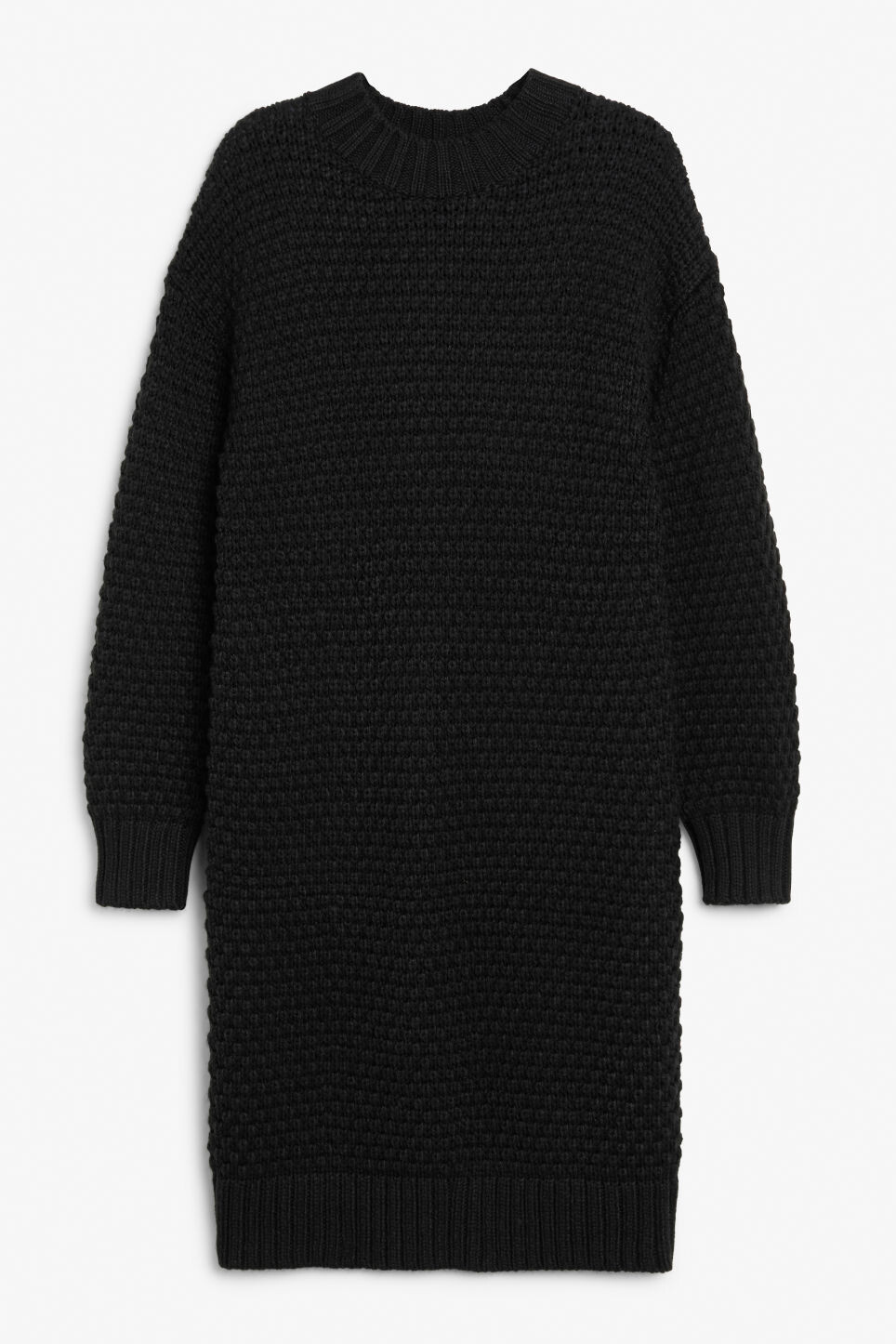 

Трикотажное платье Monki миди оверсайз, черный