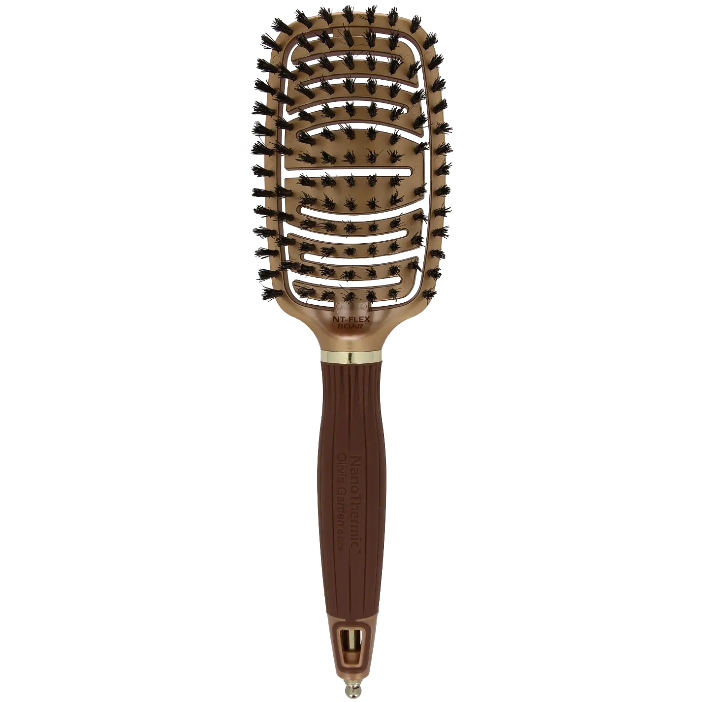 

Olivia Garden Nano Flex Dzik щетка для распутывания кабана, 1 шт.