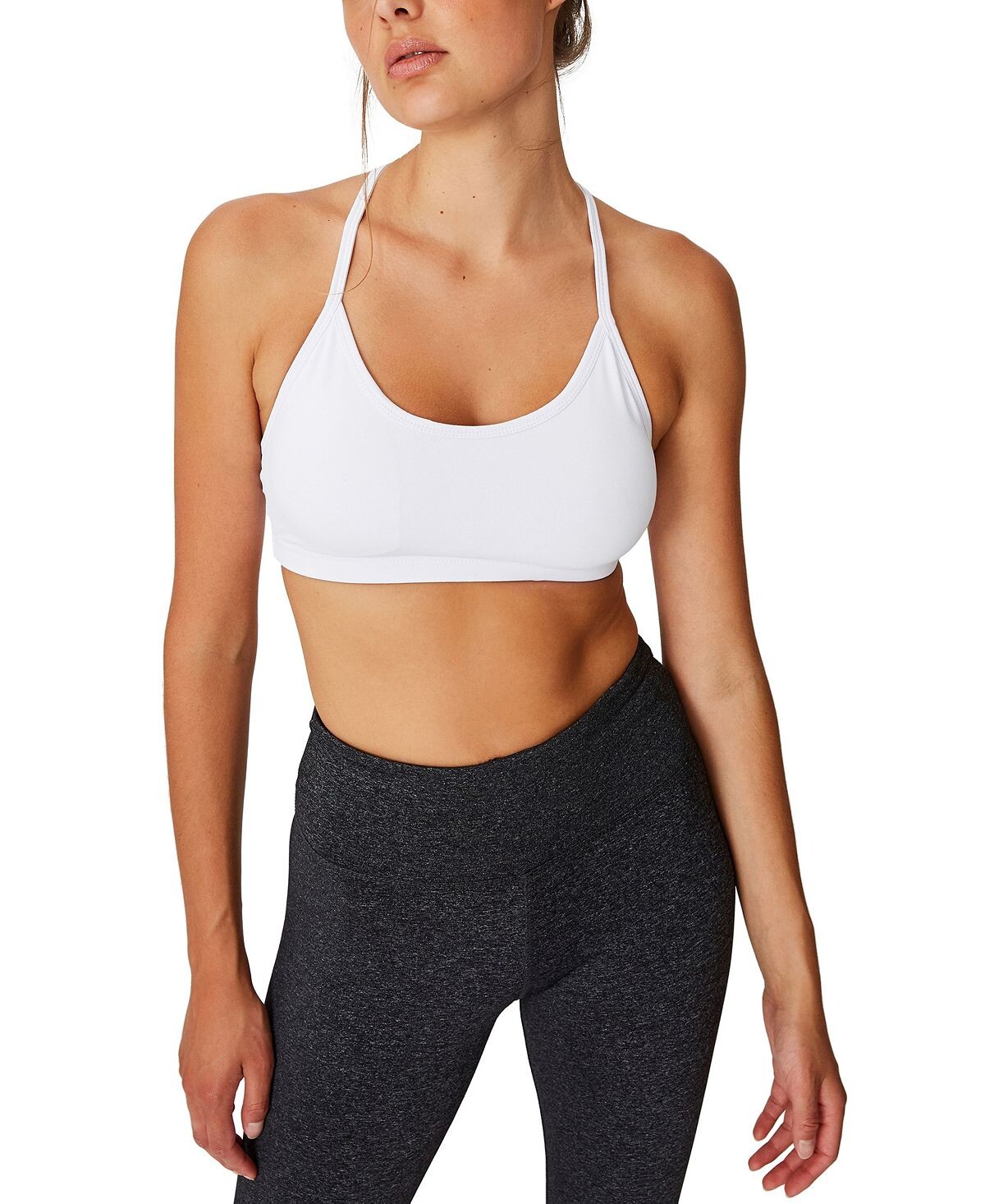 

Женский укороченный топ для йоги для тренировок COTTON ON, белый