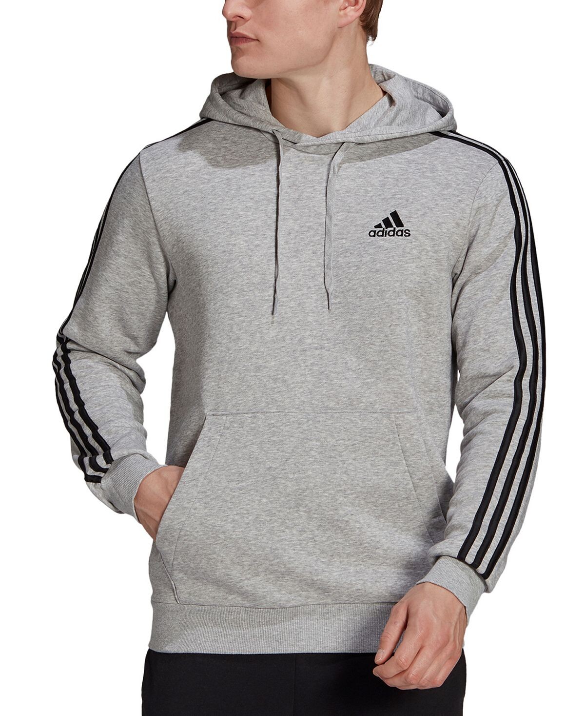 

Мужская флисовая толстовка с логотипом essentials adidas, мульти