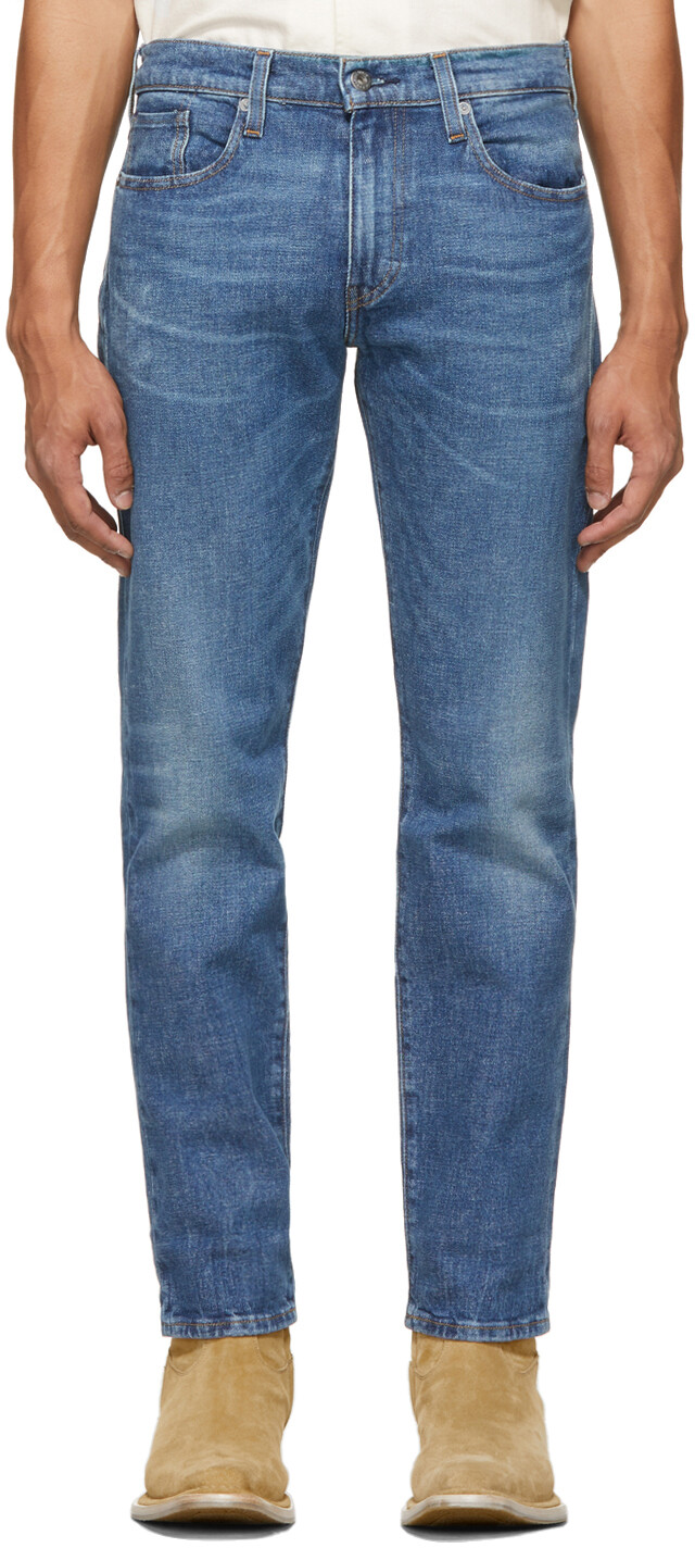 

Синие зауженные джинсы 502 Levi's Made & Crafted