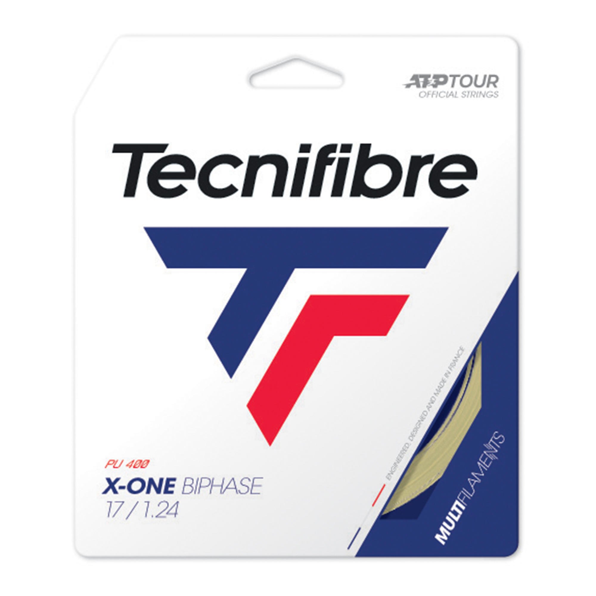 Теннисная струна Tecnifibre мультиволоконная XR3 1,3 мм, натуральная NO BRAND, бежевый - фото