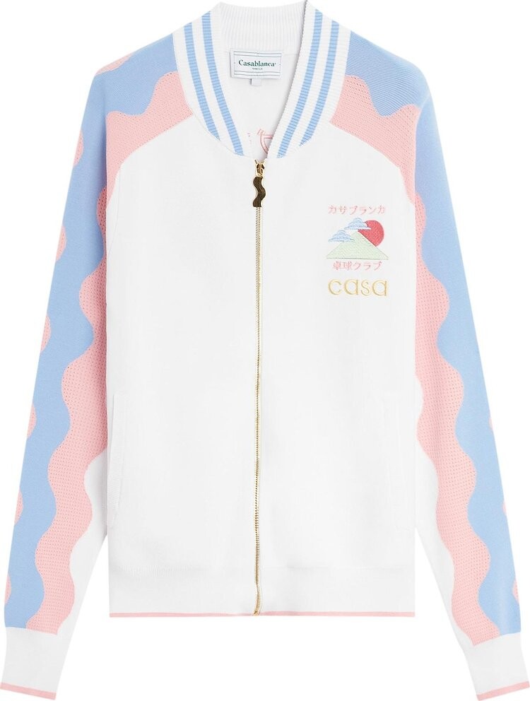 

Топ Casablanca Track Top 'White/Light Pink', разноцветный, Белый