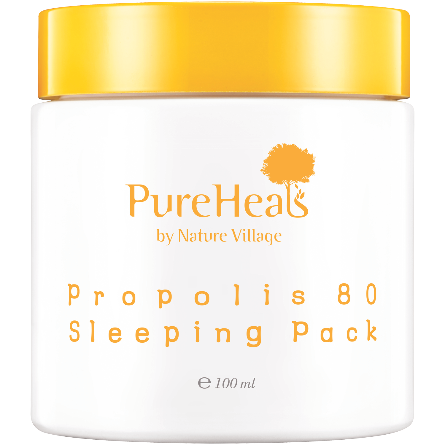 Pureheals Propolis питательная и осветляющая ночная маска для лица с прополисом, 100 мл pureheals ночная маска с женьшенем 80 100 г 3 53 унции