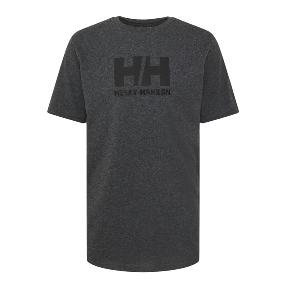 Футболка Helly Hansen Logo, черный футболка helly hansen logo серый