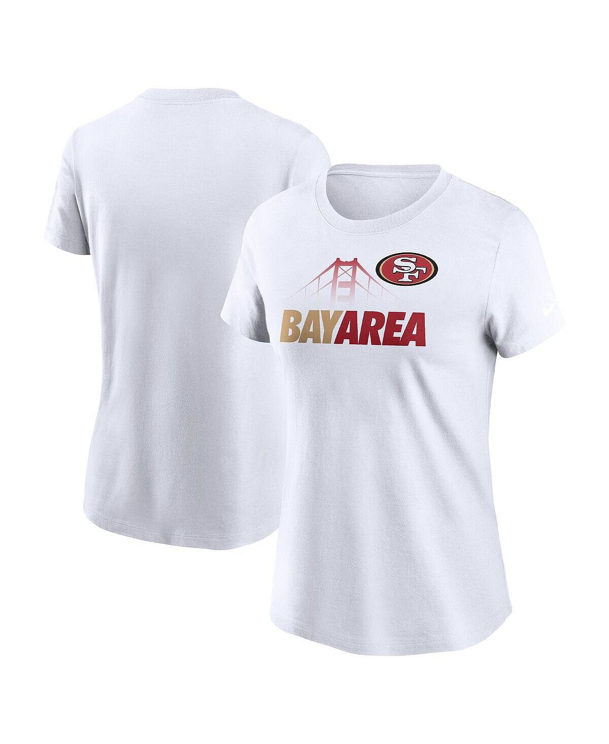

Женская белая футболка san francisco 49ers hometown collection team Nike, белый