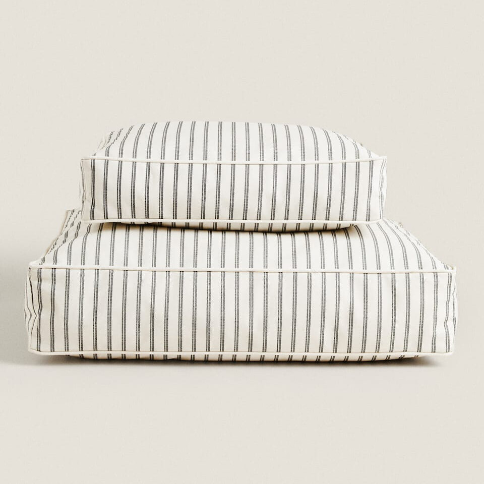 

Подушка для домашних животных Zara Home Striped, бежевый/черный