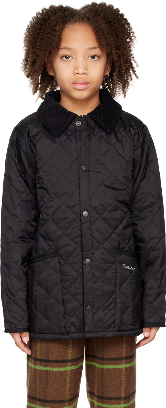 

Детская черная куртка Liddesdale Barbour