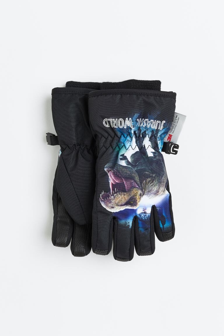 

Водонепроницаемые лыжные перчатки H&M Jurassic World, черный