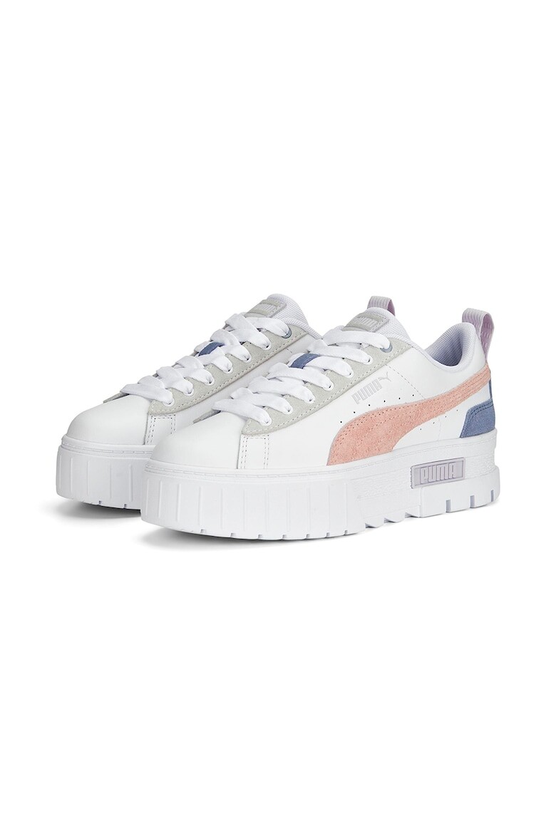 

Туфли Mayze Mix из экокожи с замшей Puma, белый