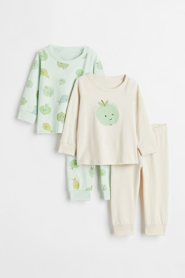 

2 пижамы H&M, натуральный белый/фруктовый